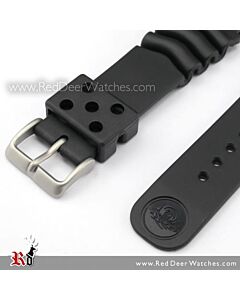 Seiko Replacement Diver rubber strap 22mm for SKX007, SKX009 & etc. Black 4FY8JZ