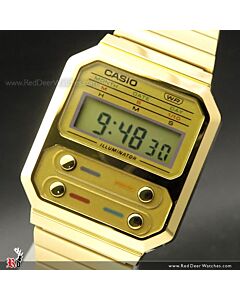 Casio Vintage Gold Ion Plated Watch A100WEG-9A