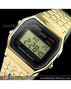 Casio Vintage Retro Alarm Digital Watch A159WGEA-1DF, A159WGEA