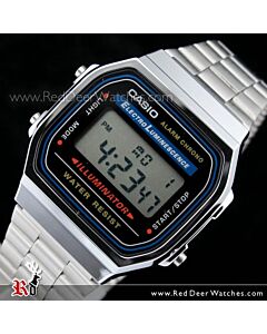 Casio Vintage Retro style Unisex Digital Watch A168WA-1, A-168WA