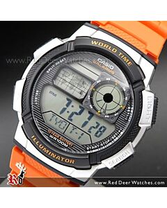 Casio Sporty Digital World Time 100M AE-1000W-1AV