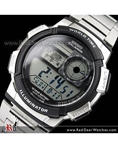 Casio Sporty Digital World Time 100M Sport Watch AE-1000WD-1A, AE1000WD