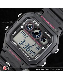 Casio 10Yrs Battery Alarm Interval Timer Watch AE-1300WH-1AV, AE1300WH