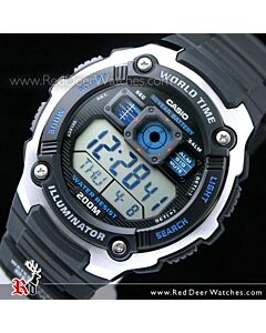 Casio Sporty Digital World Time 100M AE-2000W-1AV