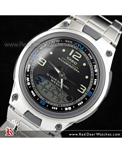 Casio Fishing Gear Watch LED 10 years battery AW-82D-1AV, AW82D