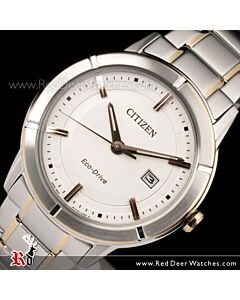 Citizen Eco Drive Two Tone Rose Gold Mens Watch AW1084-51A