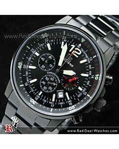 L'ECLISES Mens Chronograph Tachymeter BLK 100M 6229