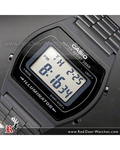 Casio Retro Design LED Backlight Black Digital Watch B640WB-2B