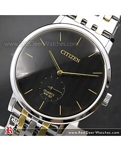 Citizen Quartz Two Tone Stainless Steel Mens Watch BE9174-55E