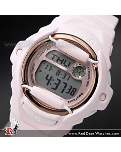 Casio Baby-G Light Pink and Gold Alarm Sport Watch BG-169G-4B, BG169G