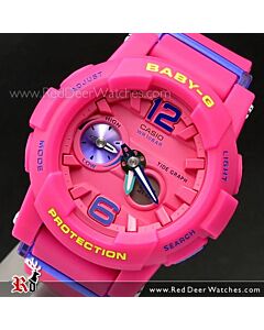 Casio Baby-G G-Lide Moon Tide graph Thermometer Sport Watch BGA-180-4B3, BGA180