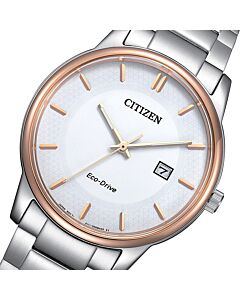 Citizen Eco-Drive Two-Tone Pink Gold Men's Classic Watch BM6979-74A
