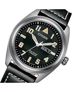 Citizen Eco-Drive Super Titanium Leather Strap Watch BM8560-29E