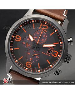 Citizen Eco-Drive Chronograph Leather Strap Watch CA0617-11E