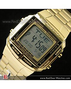 Casio Gold plated Data Bank watch DB-360G-9A DB360G 9A