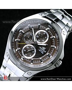 Casio Edifice Black IP bezel Mens Watch EF326D EF-326D-5AV