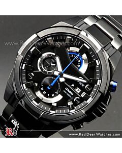 Casio Edifice Chronograph 100M All Black Sport Watch EFR-540BK-1A, EFR540BK