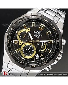 Casio Edifice Black Gold 100M Sport Watch EFR-554D-1A9V, EFR554D