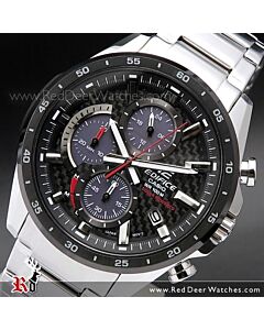 Casio Edifice Solar Chronograph Carbon Fiber Dial Watch EQS-900DB-1AV, EQS900DB