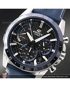 Casio Edifice Solar Chronograph Leather Watch EQS-930BL-2AV, EQS930BL