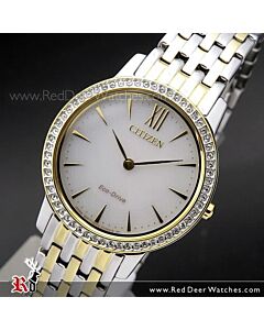 Citizen Eco-Drive Two Tone Sapphire Ladies Watch EX1484-81A