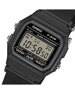 Casio Vintage Cloth Lightweight Slim Minimalistic Digital Watch F-91WF-1A