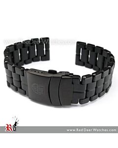 Luminox Original 23mm Replacement Black Polyurethane Link Bracelet Band