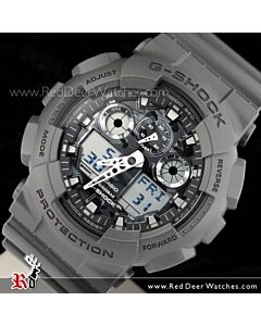 Casio G-Shock Camouflage Gray Analog Digital Display Watch GA-100CF-8A, GA110BC