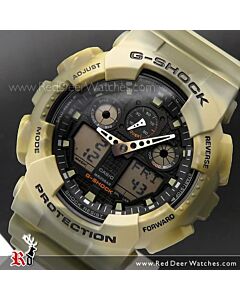 Casio G-Shock 200M Marble Camouflage Military Sport Watch GA-100MM-5A, GA100MM