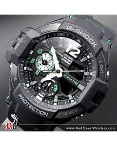 Casio G-Shock GRAVITYMASTER 200M Thermometer Compass Watch GA-1100-1A3, GA1100