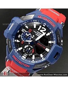 Casio G-Shock GRAVITYMASTER 200M Thermometer Compass Watch GA-1100-2A, GA1100