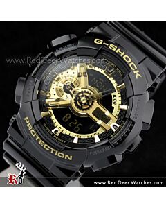 Casio G-Shock Black and Gold Analog Digital Display Watch GA-110GB-1A, GA110GB