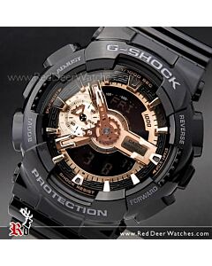 Casio G-Shock Black and Rose Gold Analog Digital Watch GA-110MMC-1A, GA110MMC