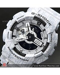 Casio G-Shock Slash Pattern Analog Digital Gray Sport Watch GA-110SL-8A, GA110SL