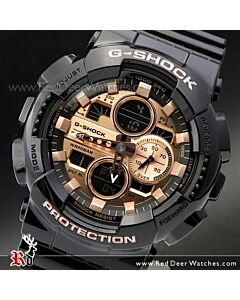 Casio G-Shock Analog Digital Rose Gold Watch GA-140GB-1A2, GA140GB