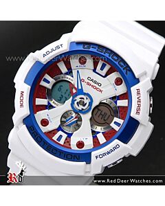 Casio G-Shock White Tricolor Series Limited Watch GA-201TR-7A, GA201TR