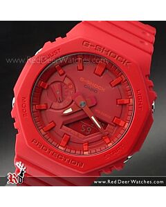 Casio G-Shock Carbon Core Guard All Red Watch GA-2100-4A, GA2100