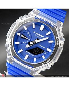 Casio G-Shock HIDDEN COAST Transparent Resin Watch GA-2100HC-2A, GA2100HC