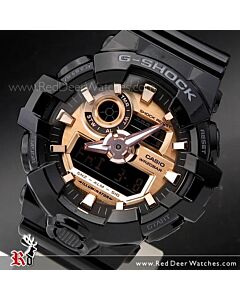 Casio G-Shock Black and Rose Gold Analog Digital Watch GA-700MMC-1A, GA700MMC