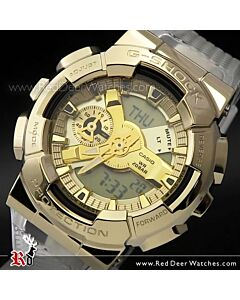 Casio G-Shock Metal Covered GOLD Clear Semi-Transparent Watch GM-110SG-9A, GM110SG