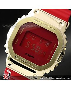 Casio G-Shock Red and Gold Metal Covered Ltd Watch GM-5600CX-4, GM5600CX