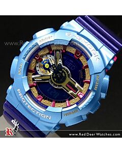 Casio G-SHOCK S-Series World time Purple Blue Unisex Watch GMA-S110HC-6A, GMAS110HC