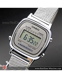 Casio Vintage Digital Mesh band Watch LA670WEM-7, LA670WEM