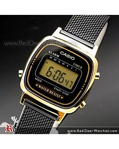 Casio Vintage Digital Mesh Band Ladies Watch LA670WEMB-1, LA670WEMB