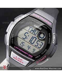 Casio Step Tracker LED 100M Ladies Sport Watch LWS-2000H-1AV, LWS2000H