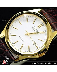 Casio Men's Watches Fashion Leather Gold MTP-1183Q-7ADF