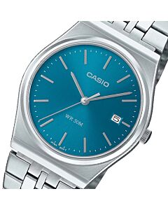 Casio Unisex Stainless Steel Blue Dial Quartz Watch MTP-B145D-2A2, MTPB145D