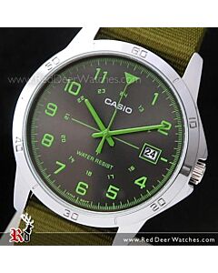 Casio Military Fabric Strap Mens Watch MTP-V008B-3B. MTPV008B