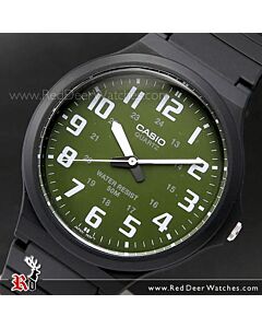 Casio Collection MW-240B-3B - Orologio Uomo Al Quarzo Con Cinturino In Resina Nera E Quadrante Verde