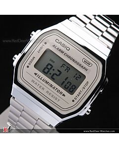 Casio Vintage Retro style Unisex Digital Watch A168WA-1, A-168WA